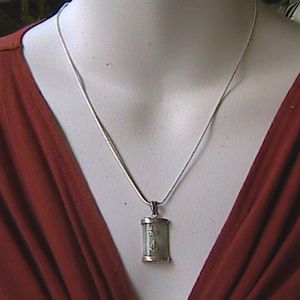 Good Luck Sterling Silver Jade Pendant
